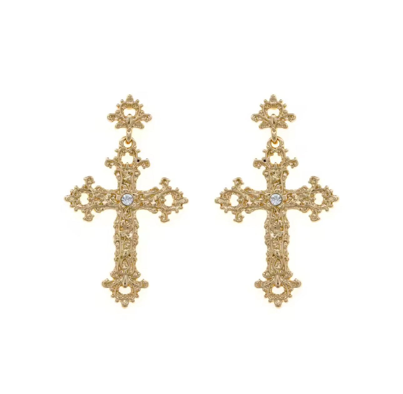 Baroque Blessing Gold drop earrings