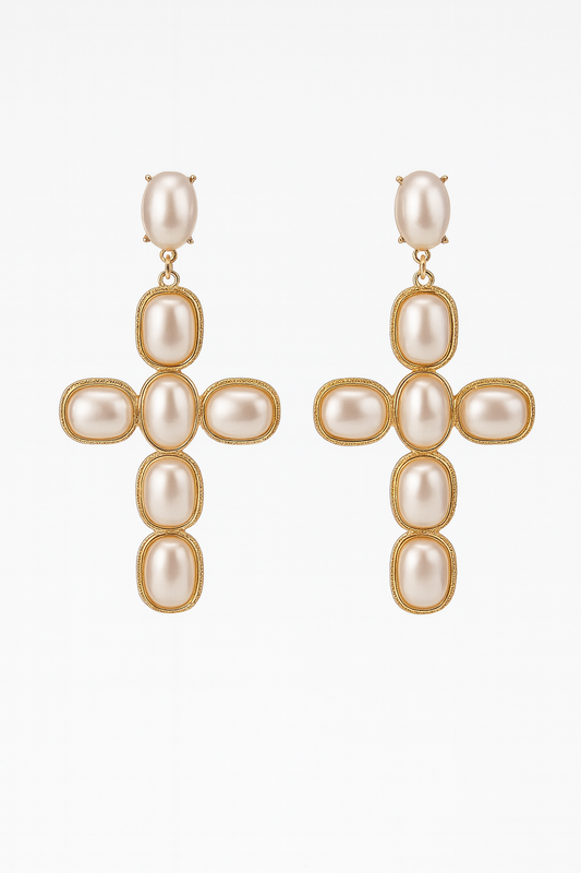 Divina Cross Earrings