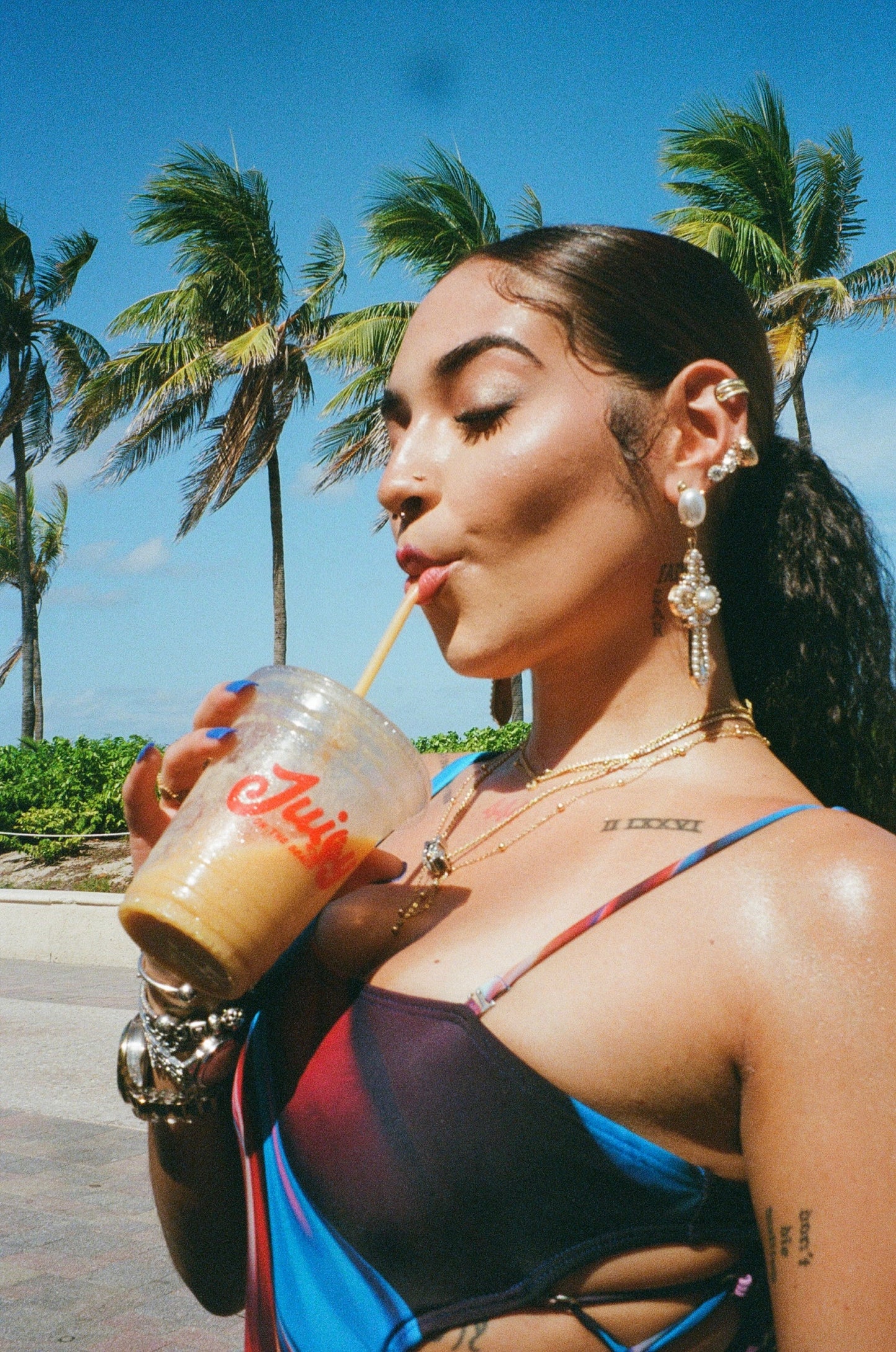 Saint Luxe Cross Earrings