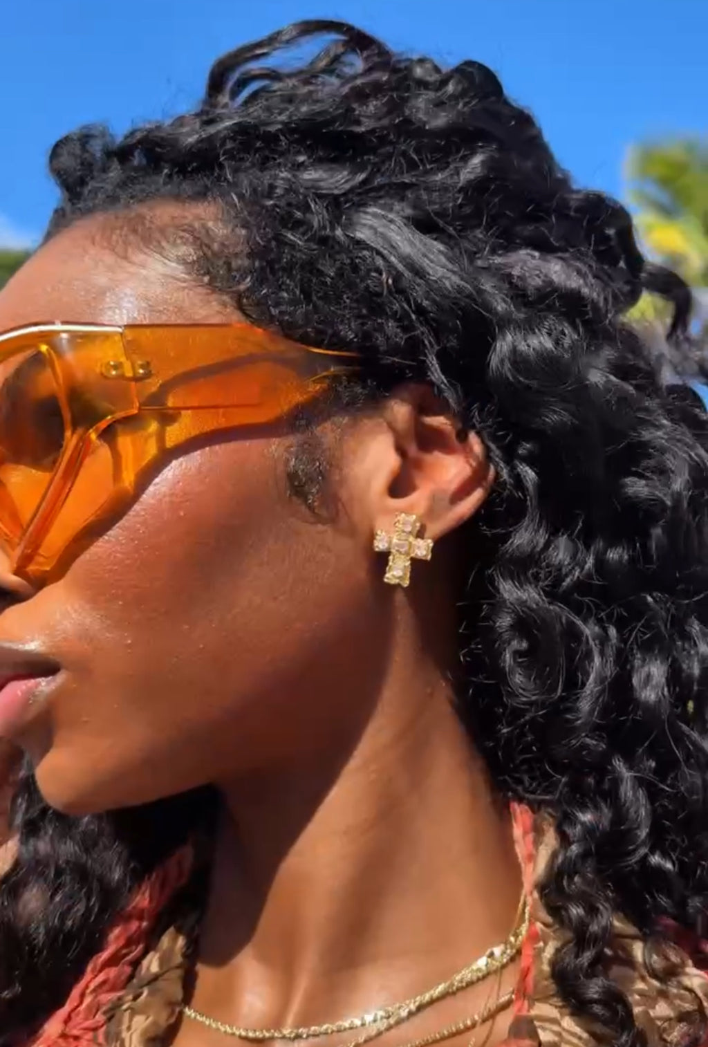 Regal Gold Stud Earrings