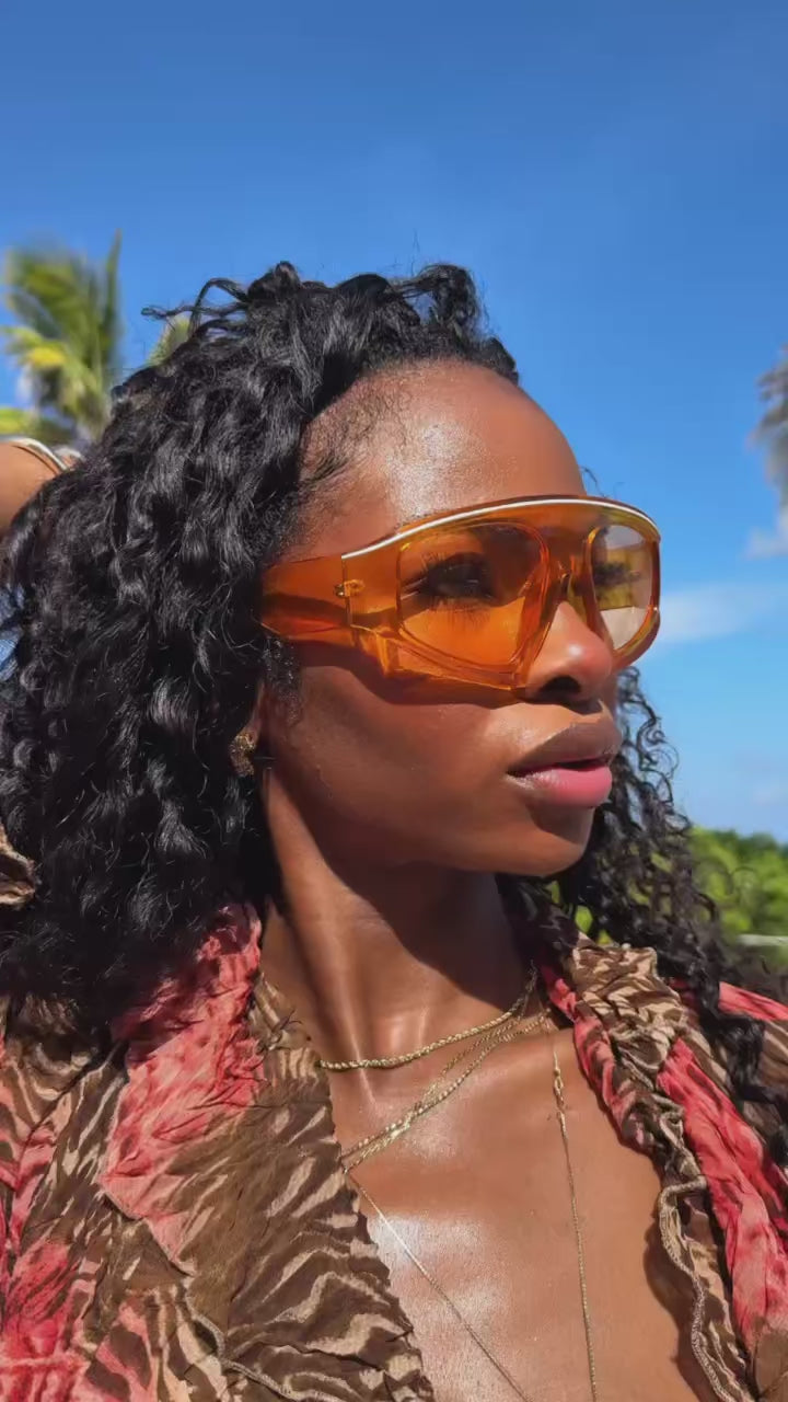 Amber Vision Shield Sunglasses